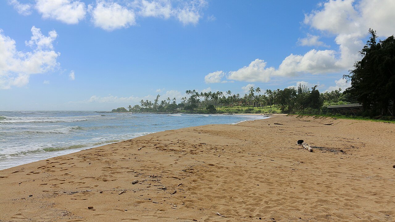 Wailua Beach near Kapaa on the Coconut Coast