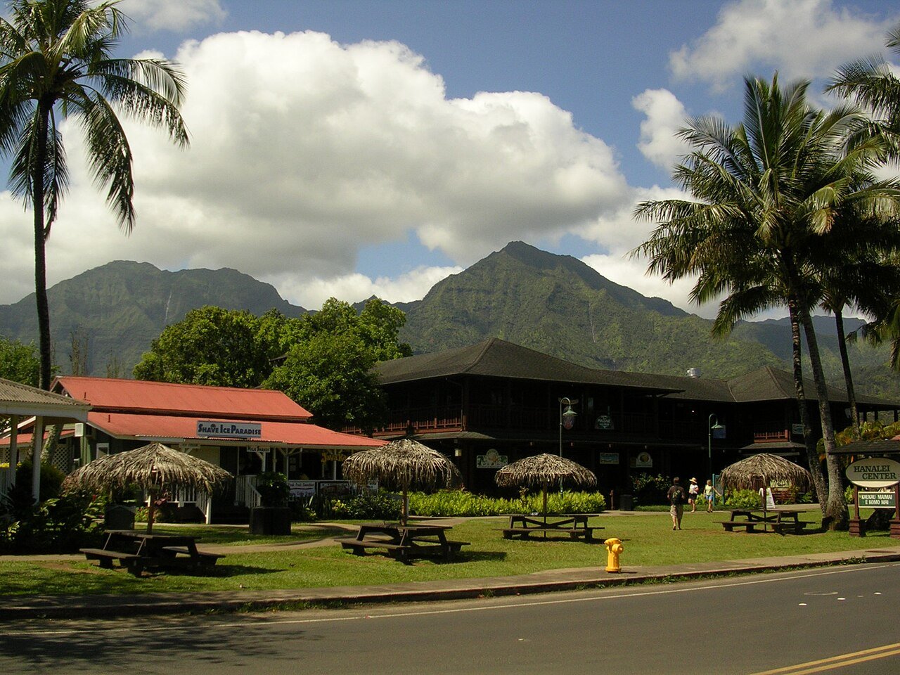 Hanalei town on Kauai's North Shore