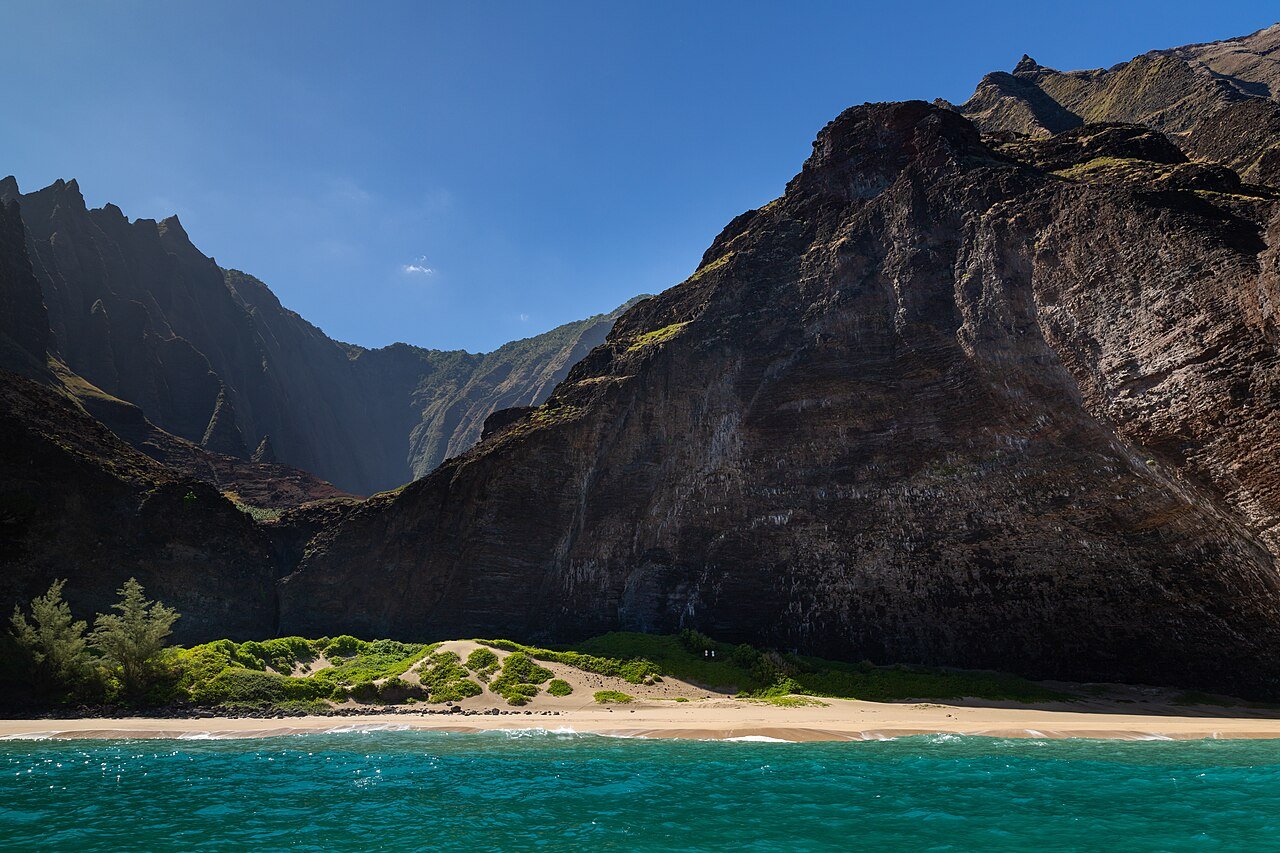 Honopu Beach on the Na Pali Coast