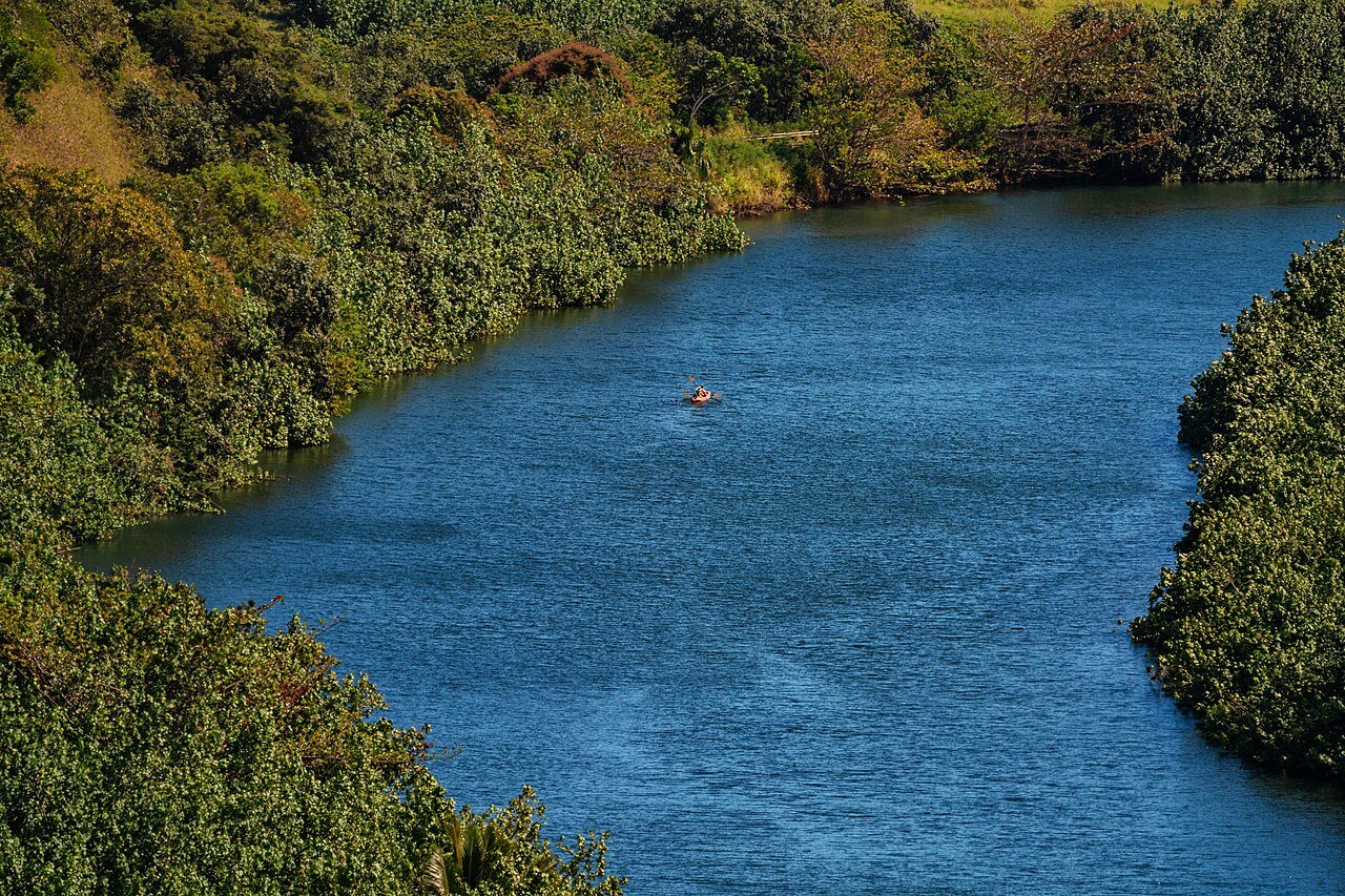 Kayaker on the Wailua River
